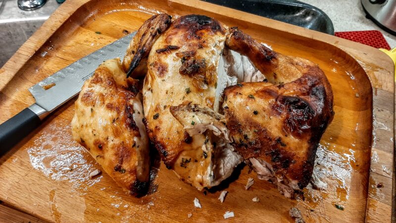spatchcocked chicken